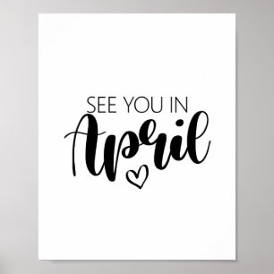 Vi ses i Graviden i april Poster