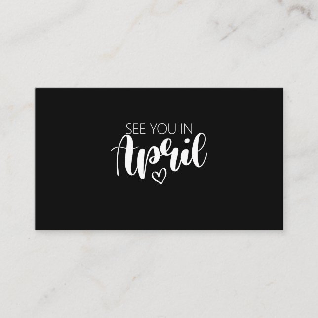 Vi ses i Graviden i april Visitkort (Framsida)