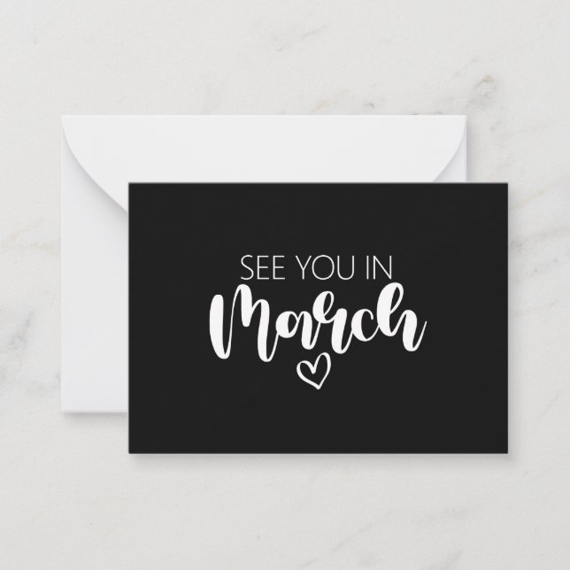 Vi ses i Graviden i mars Anteckningskort (Framsida)