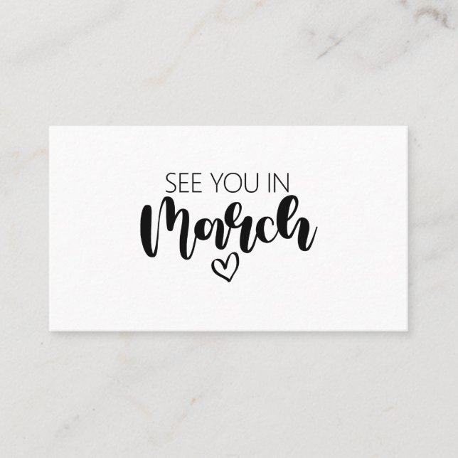 Vi ses i Graviden i mars Visitkort (Framsida)