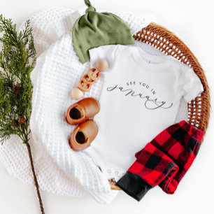 Vi ses i januari Gravid annons T Shirt