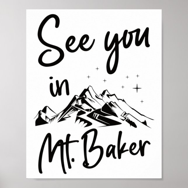 Vi ses i MT. Baker Usa Vacation Ski Poster (Framsidan)