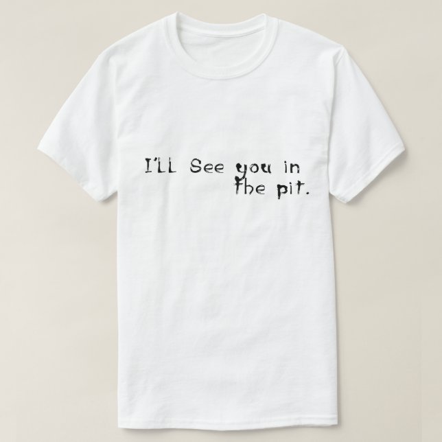 Vi ses i sten i källaren. t shirt (Design framsida)