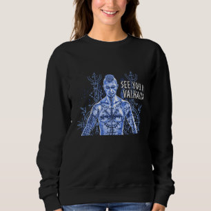 Vi ses i Valhalla Norse Mythology Viking Warri T Shirt