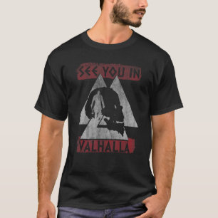 Vi ses i Valhalla Ragnar Valknut Vikings T Shirt