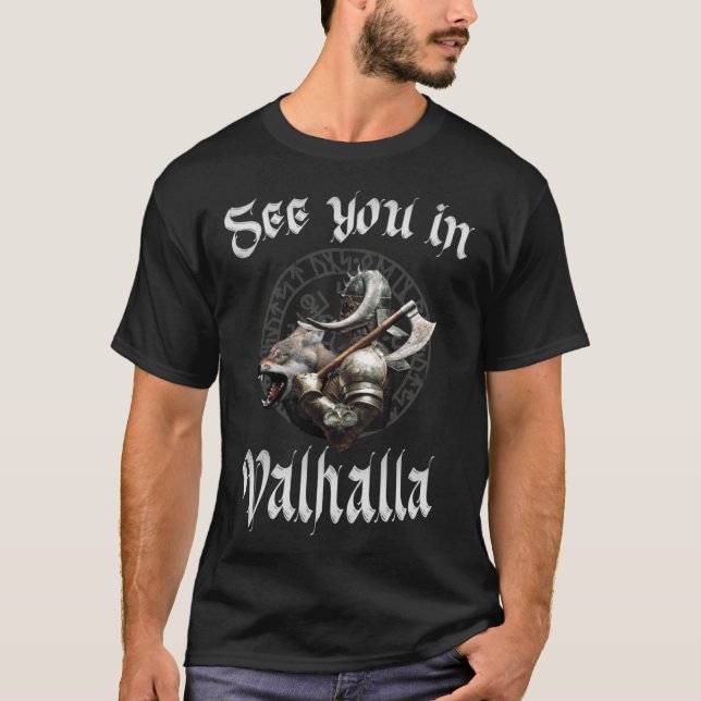 Vi ses i Valhalla, Vikings, Valhalla Pullover Ho T Shirt (Framsida)