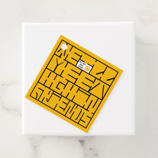 Vi ses igen, vänner gåvor etiketter (På plats)