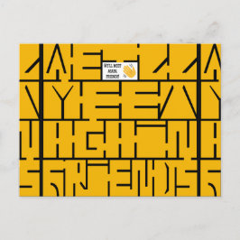 Vi ses igen, vänner meddelande vykort