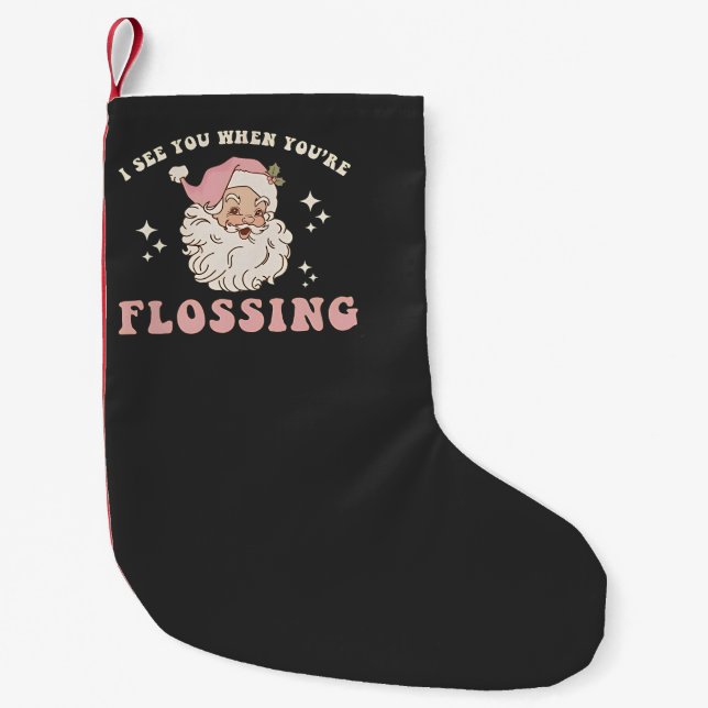 Vi ses när du fyller juldental liten julstrumpa (Framsidan)