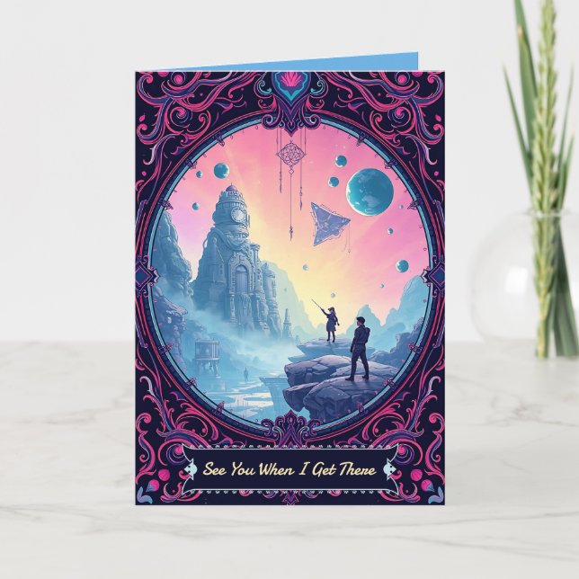 Vi ses när jag kommer dit anteckningskort (Framsida)