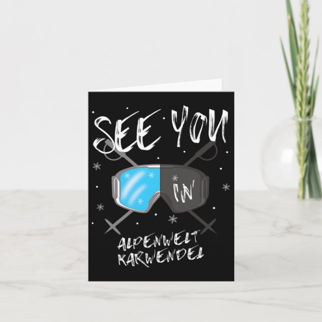 Vi ses på Alpenwelt Karwendel Hiking Vacation Ski Kort (Framsida)
