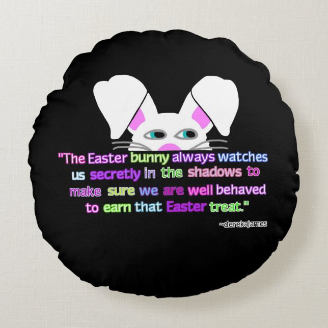 Vi ses, Påskhare runda Dekorativ kudde (Framsidan)