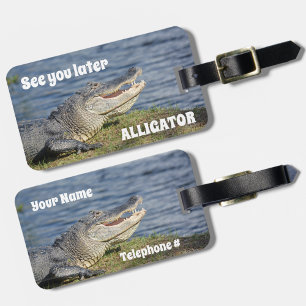 Vi ses senare Alligator Bagagebricka