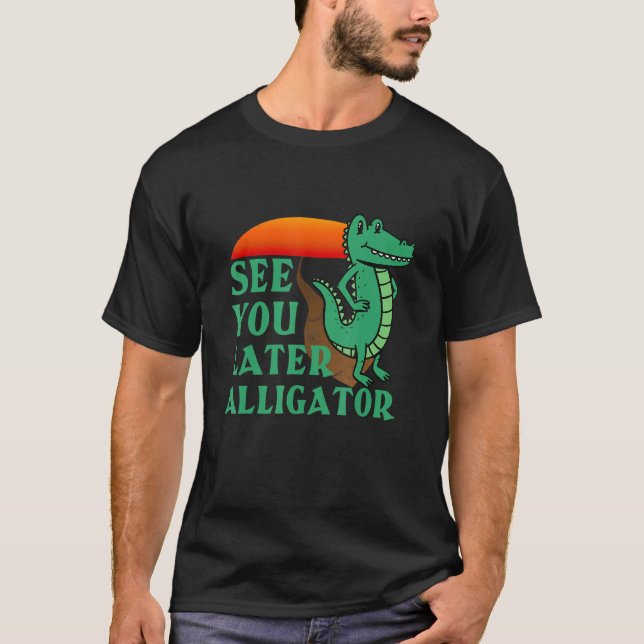 Vi ses senare Alligator Crokodile För manar Women  T Shirt (Framsida)