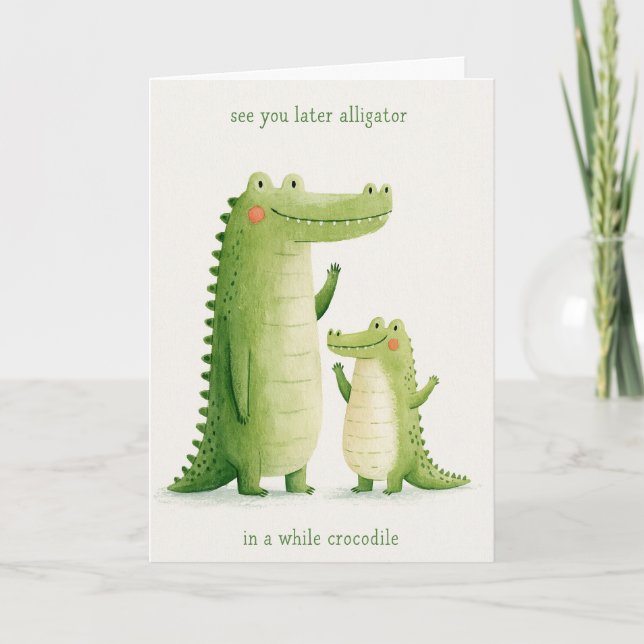 Vi ses senare Alligator Kort (Framsida)