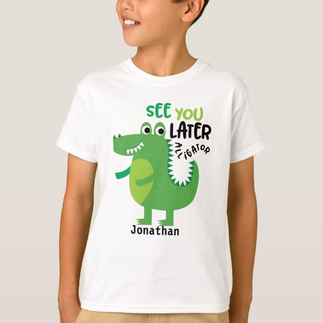Vi ses senare Alligator-Personlig T Shirt (Framsida)