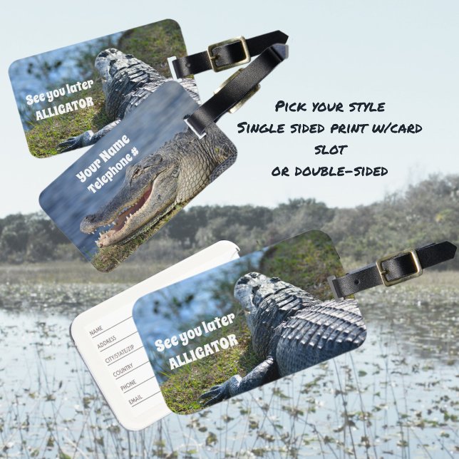 Vi ses senare i Alligator Photographic Bagagebricka (Skapare uppladdad)