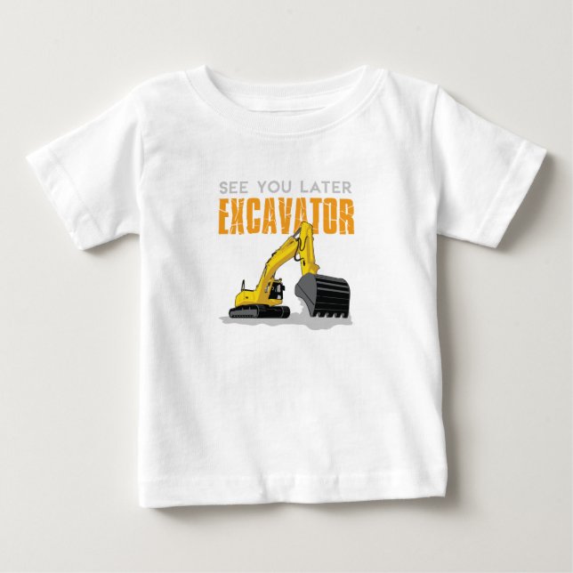 Vi ses senare i Excavator Småbarn Boy Kids Tröja (Framsida)