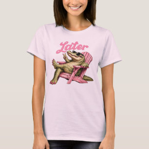Vi ses senare lärare sommar alligator sista skolda t shirt
