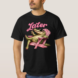Vi ses senare lärare sommar alligator sista skolda t shirt