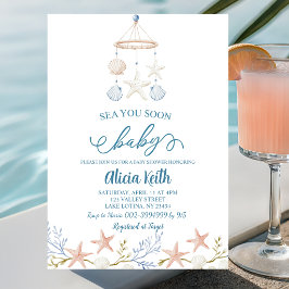 Vi ses snart baby baby shower inbjudan