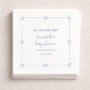 Vi ses snart, baby Handritade sniglar Bebis Badrum Pappersservett