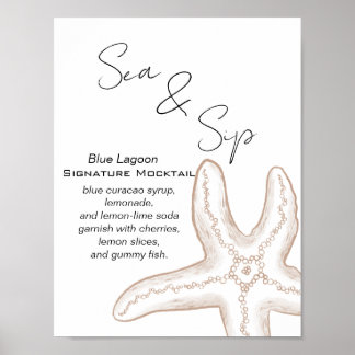 Vi Ses Snart Baby Shower Dryckesbar Poster