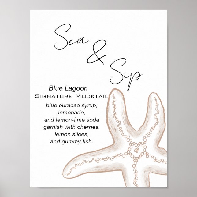 Vi Ses Snart Baby Shower Dryckesbar Poster (Framsidan)