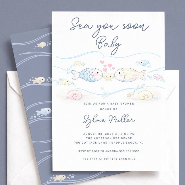 Vi ses snart Baby Shower Inbjudan (Skapare uppladdad)