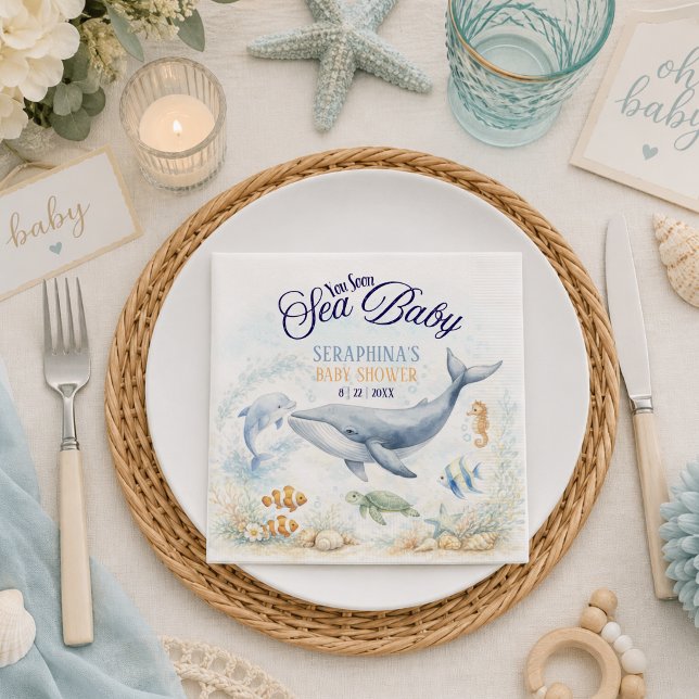 Vi Ses Snart Baby Shower Pappersservett (Skapare uppladdad)