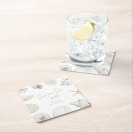 Vi ses snart baby shower underlägg papper kvadrat