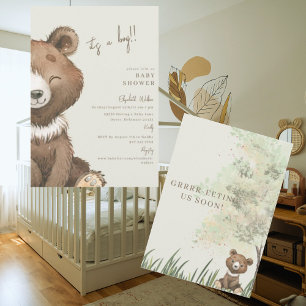 Vi ses snart, det är en pojkvän-babyskare inbjudningar