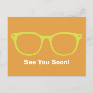 Vi ses snart, Eyeglasses Postcard Limand and Orang Vykort