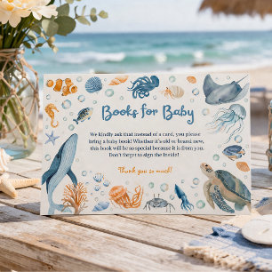 Vi ses snart Kust Baby Shower Bok Begäran Tilläggskort