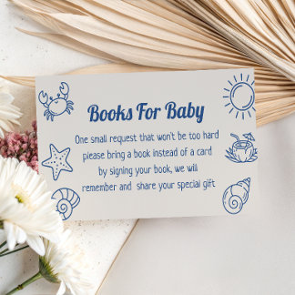 Vi ses snart Kust baby shower bokförfrågan Tilläggskort