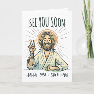 "Vi ses snart" Lustigt födelsedagskort Inbjudan