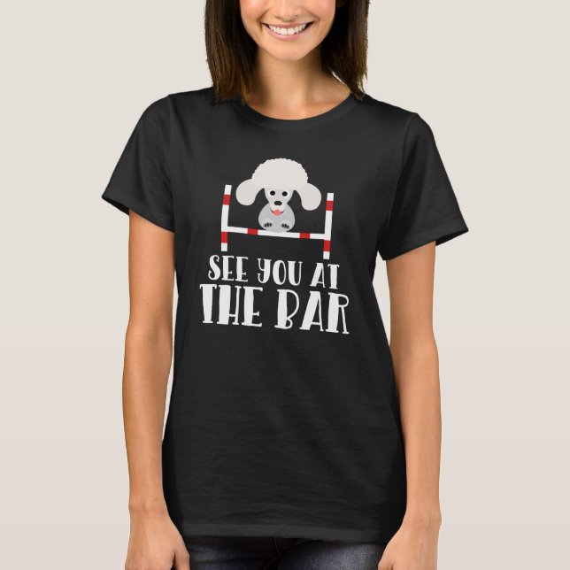 Vi ses vid Hund Agility Shirt i Pub. T Shirt (Framsida)