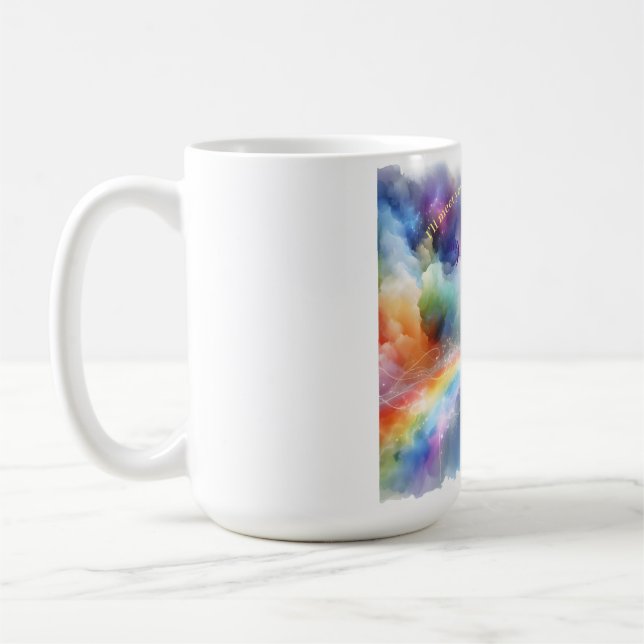 Vi ses vid regnbågsbron kaffemugg (Vänster)
