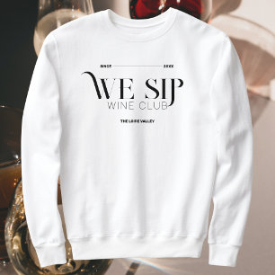 Vi Sip Vin Klubb Anpassningsbar Vapensköld Members T Shirt