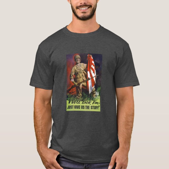 Vi ska aningem ger precis oss saker! t shirt (Framsida)