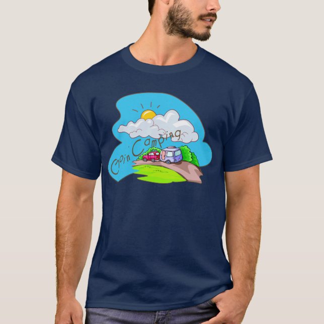 Vi ska Camping T Shirt (Framsida)