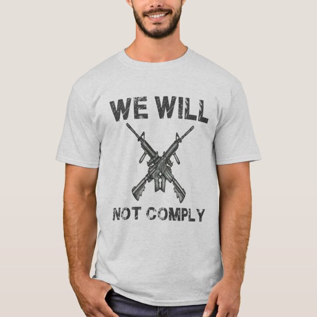 Vi ska för att inte uppfylla skjortan för t shirt (Framsida)