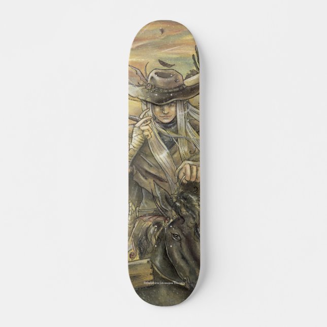 Vi ska för meeten Cowboyskateboarden igen Old School Skateboard Bräda 21,6 Cm (Framsida)