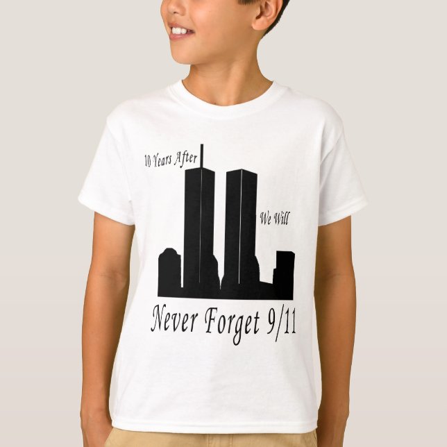 Vi ska glömmer aldrig 9/11 tröja (Framsida)