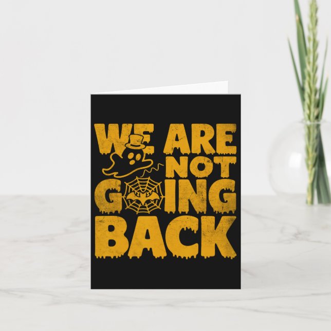 Vi ska inte rösta Kamala Harris Halloween Gh Kort (Framsida)