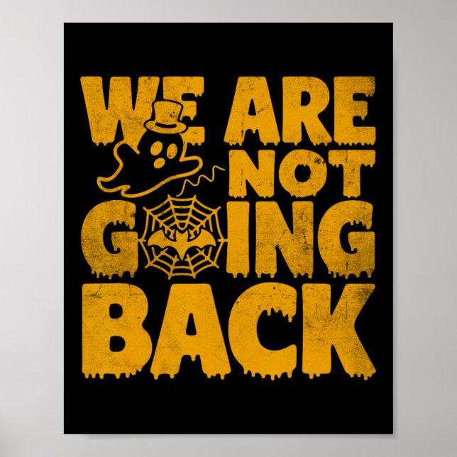 Vi ska inte rösta Kamala Harris Halloween Gh Poster (Framsidan)