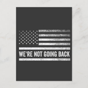 Vi ska inte rösta tillbaka Blue President USA FLAG Vykort