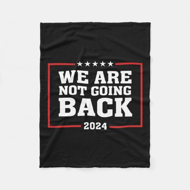 Vi ska inte tillbaka Kamala Harris 2024 Retro Pol Fleecefilt (Framsidan)