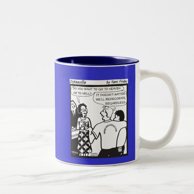 Vi ska Redecorate Två-Tonad Mugg (Höger)