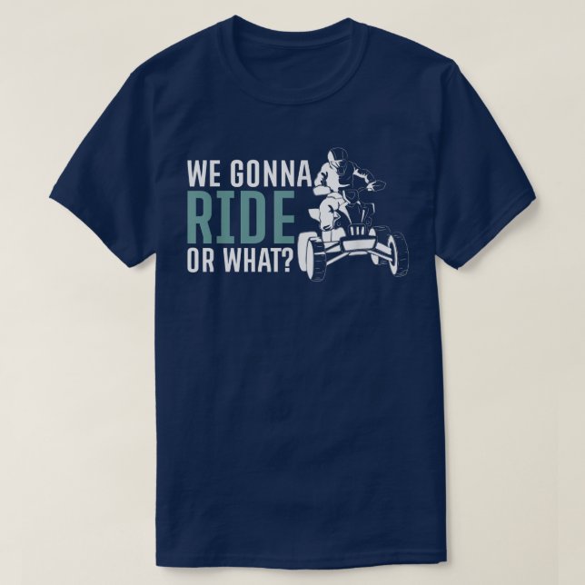 Vi ska rida eller vad Quad Bike Rider T Shirt (Design framsida)